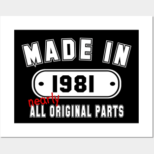 Made In 1981 Nearly All Original Parts Posters and Art